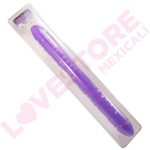 18" REFLECTIVE GEL VEINED DOUBLE DONG - LAVENDER