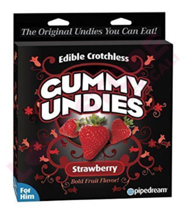 GUMMY UNDIES STRAWBERRY EDIBLE CROTCHLESS