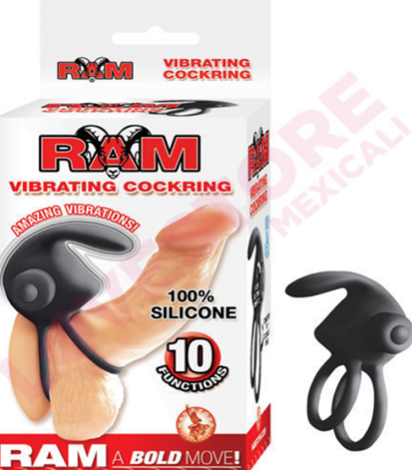 RAM VIBRATING COCKRING-BLACK