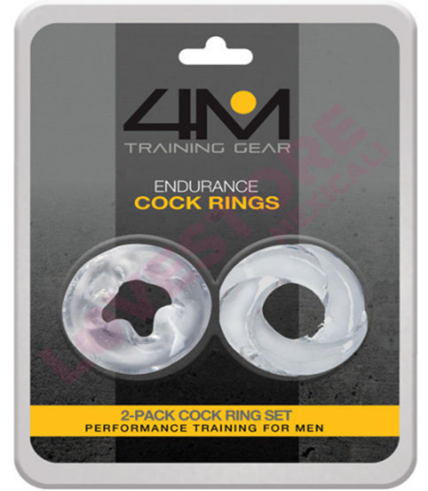 4m Training Gear Endurance Cock Rings – Pack Of 2