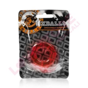 Humpballs Cockring Atomic Jock Clear Red