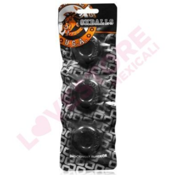 Ringer 3 Pack Cockring Black