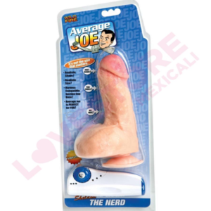 Average Joe the Nerd, Sheldon Vibrating Dildo with Suction, 7.75, Natural