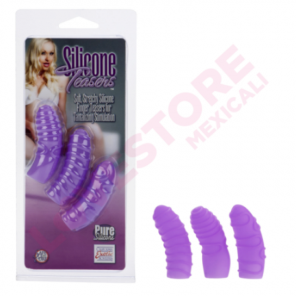 3x elástico de silicona Clítoris Climax Dedo