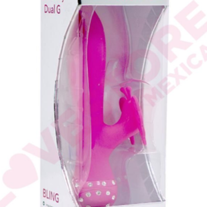 BLING CRYSTAL BUTTERFLY DUAL G VIBE PINK