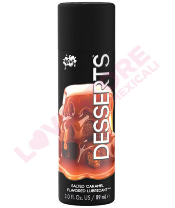 WET DESSERT FLAVORED LUBRICANT - 3 OZ SALTED CARAMEL