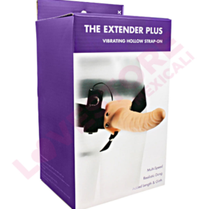 Kinx Extender Plus Hollow Vibe Strap-On Flesh 8"