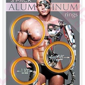 Si Novelties Aluminum Rings 3 Pack, Copper
