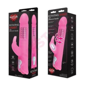 Rotating Rabbit Vibrator Pleasure Beads Pink