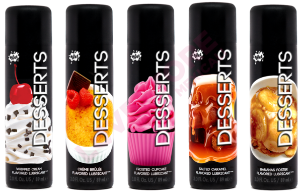 Lubricante Wet Desserts Sabores 1 oz.