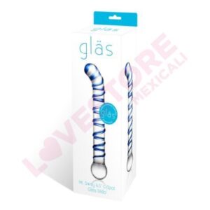 Mr. Swirly 6.5 Inch G-Spot Glass Dildo