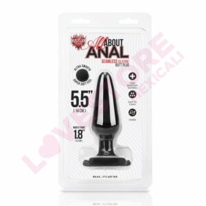 Hustler Toy's Black 5.5" Seamless Silicone Butt Plug