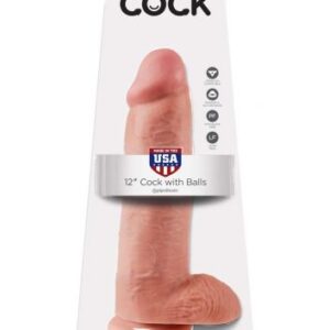 King Cock with Balls-Flesh 12"