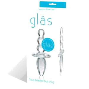 Plug Anal de Cristal Titus Beaded Glas