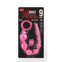 Hustler All About Anal Seamless Silicone Anal Beads, 12"