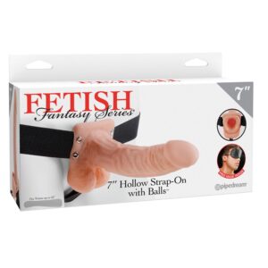 Fetish Fantasy Series  7" Hollow Strap-On  with Balls
