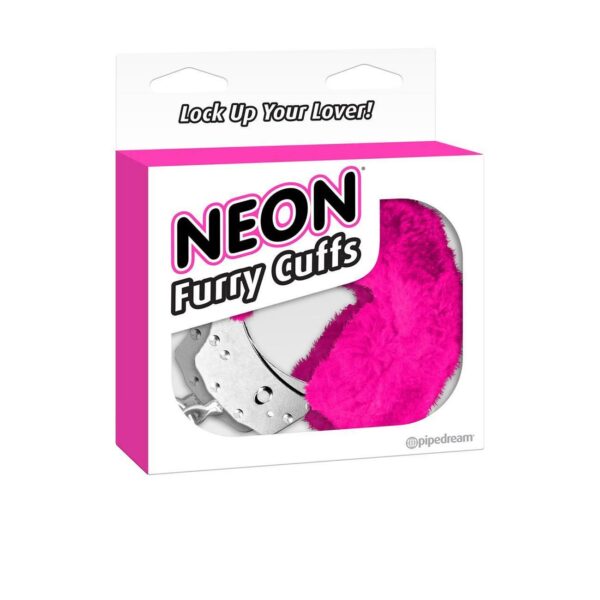 Neon Furry Cuffs - Rosa