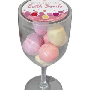 8 WINE-SCENTED BATH BOMBS