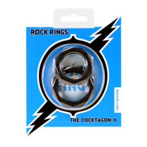 Rock Rings The Cocktagon ll 2 Pack Black