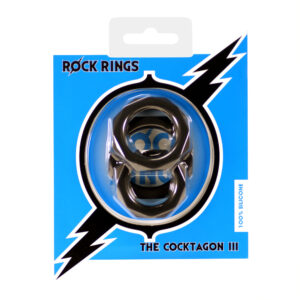 Rock Rings The Cocktagon lll 3 Pack Black