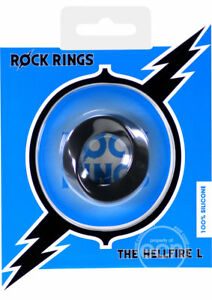 Rock Rings The Hellfire Silicone Cockring Black Large