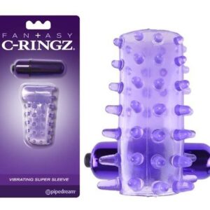 Fantasy C-Ringz Vibrating Cock Sleeve Purple