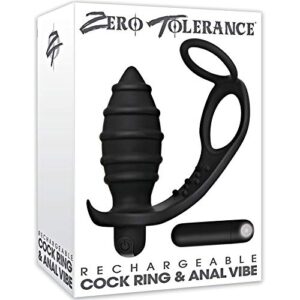 ANAL COCK RING & ANAL VIBE - RECHARGEABLE