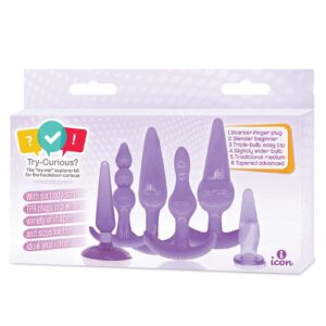 Try Curious Anal Plug Kit - Purple