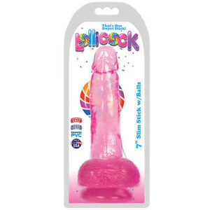 Lollicock 7" Slim Stick w/ Balls - Cherry Ice
